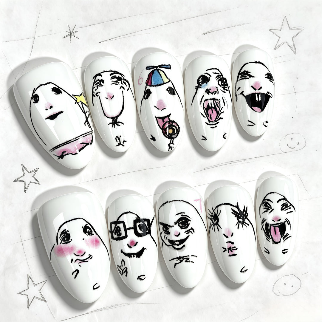 Creative Character-Inspired Press-On Nail Kit