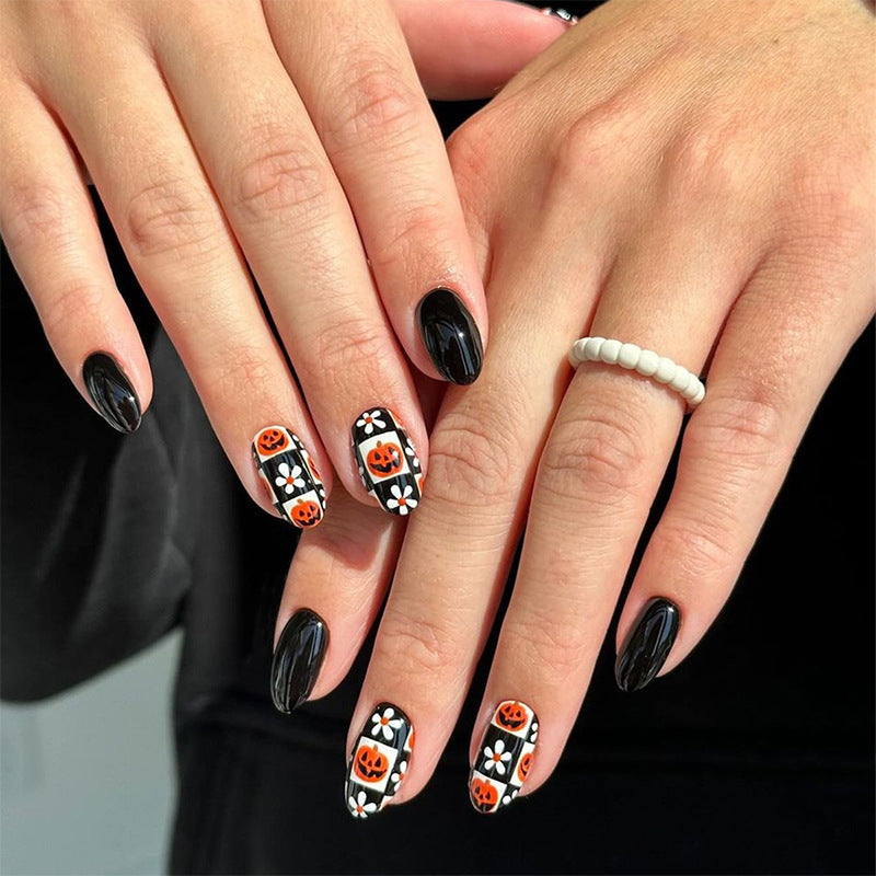 Halloween artificial nail set with creepy design Stornfield
