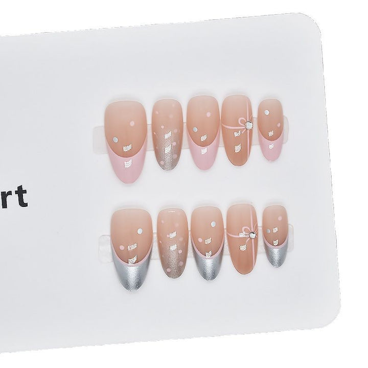 Decorative Glossy Press-On Nail Set Stornfield