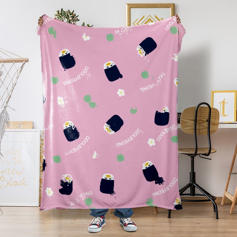 Cozy Plush Dog-Themed Throw Blanket