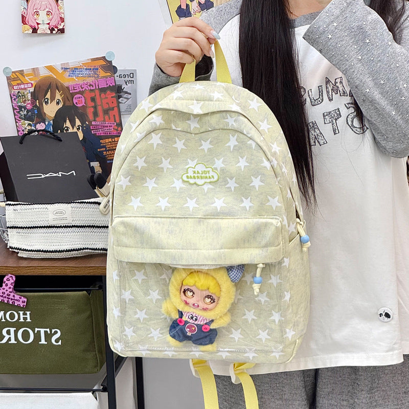 Transparent Window Star-Print Backpack Stornfield