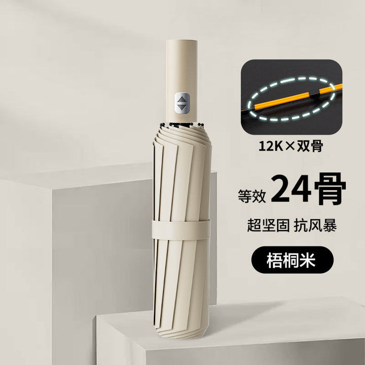 Ladies wind and rain protection umbrella with advanced double structure design Stornfield