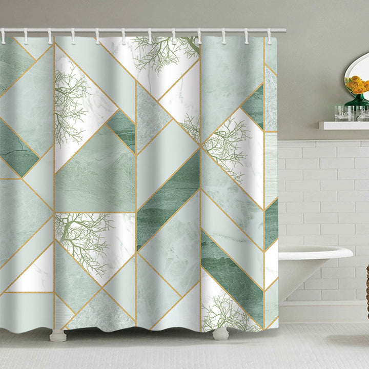 Geometric Motif Shower Curtain Stornfield