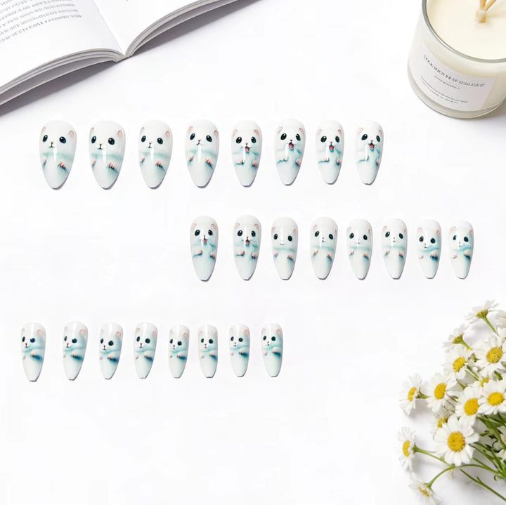 Nail art with cute animal design Stornfield