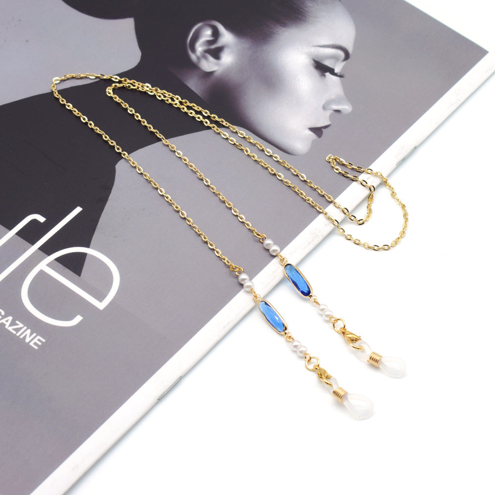 Elegant Eyewear Chain with Decorative Accents Stornfield