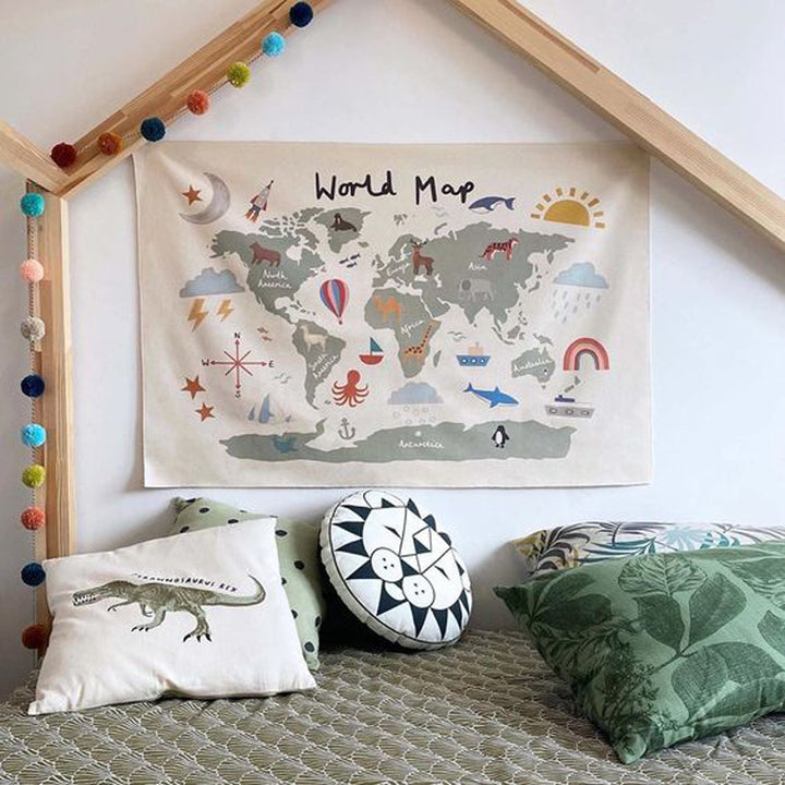 Educational Alphabet Fabric Wall Tapestry