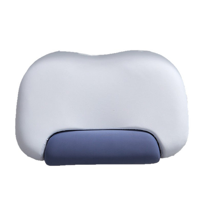 Ergonomic neck support pillow with memory foam and removable support roll