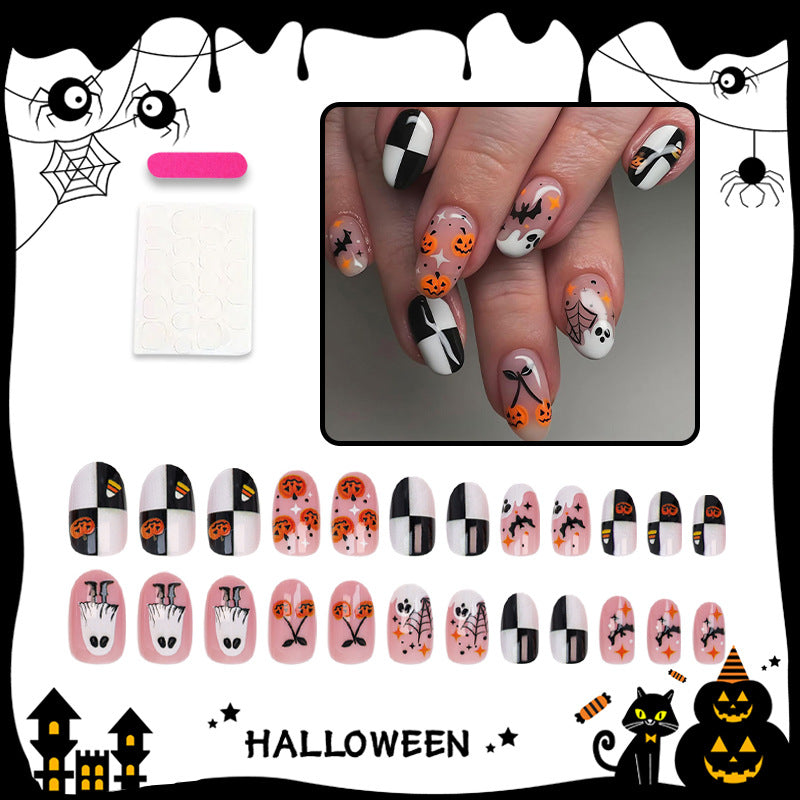 Halloween Artificial Nail Set with Creepy Designs Stornfield