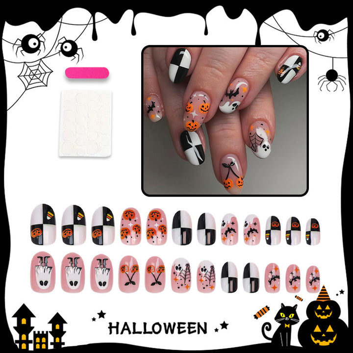 Halloween Artificial Nail Set with Creepy Designs Stornfield