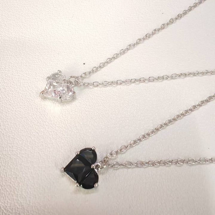 Heart-Shaped Crystal Pendant Necklace Stornfield