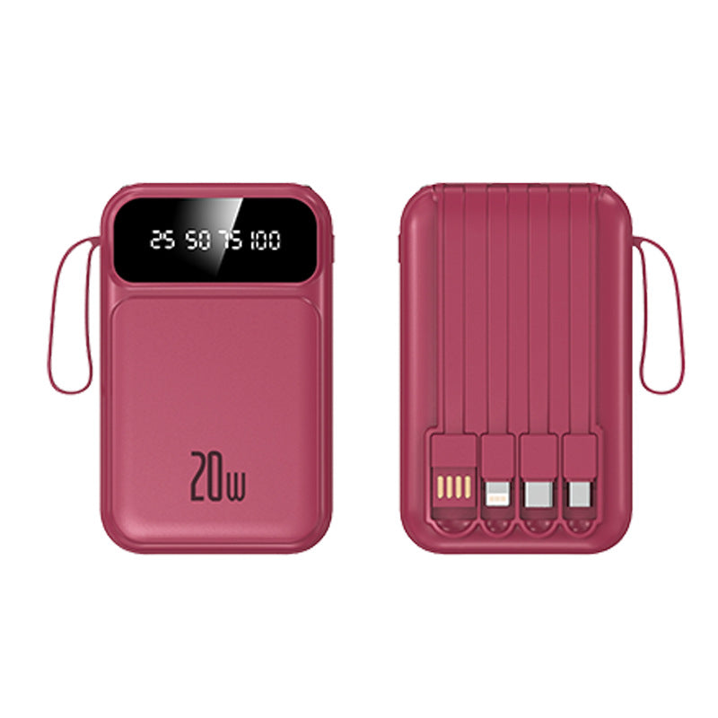 Powerbank with integrated cables and LED display Stornfield