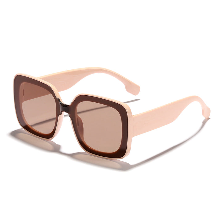 Women's square sunglasses with innovative transparent frame design Stornfield