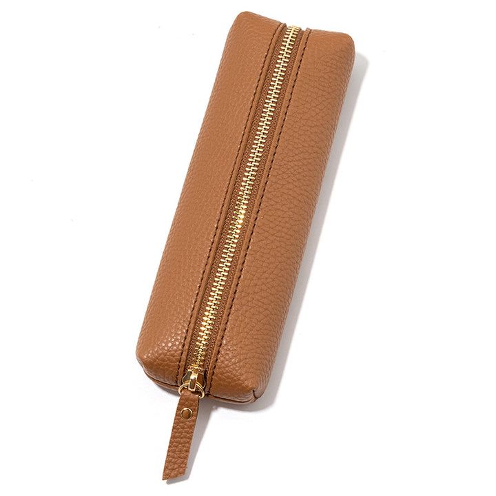 Premium Leather Zippered Pencil Case Stornfield