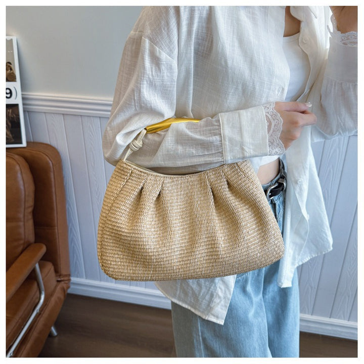 Handbag with Elegant Wooden Handle Stornfield