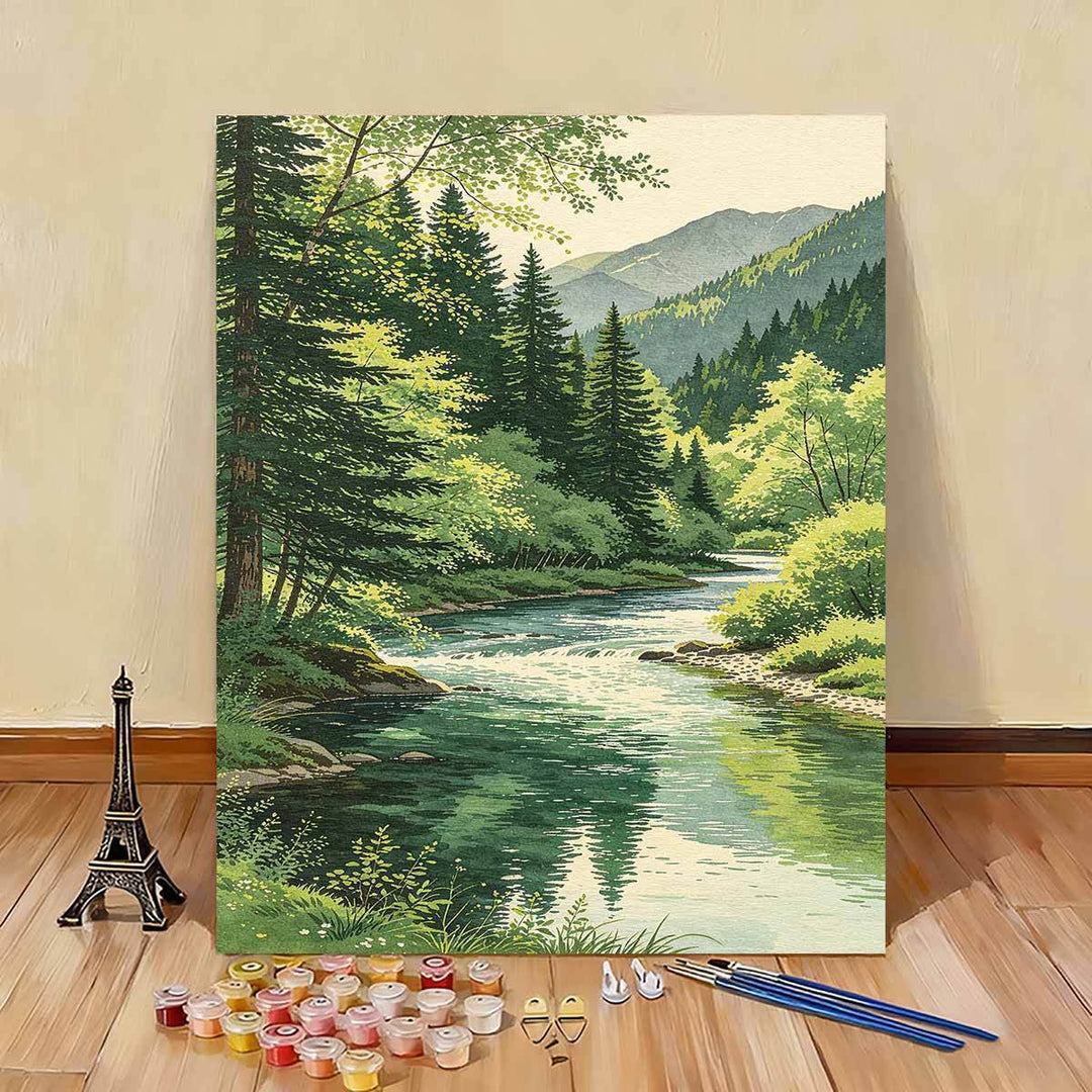 Scenic Nature Landscape Paint by Numbers Kit Stornfield