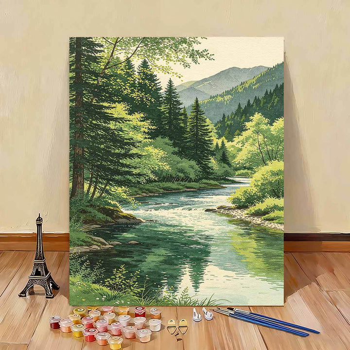 Scenic Nature Landscape Paint by Numbers Kit Stornfield