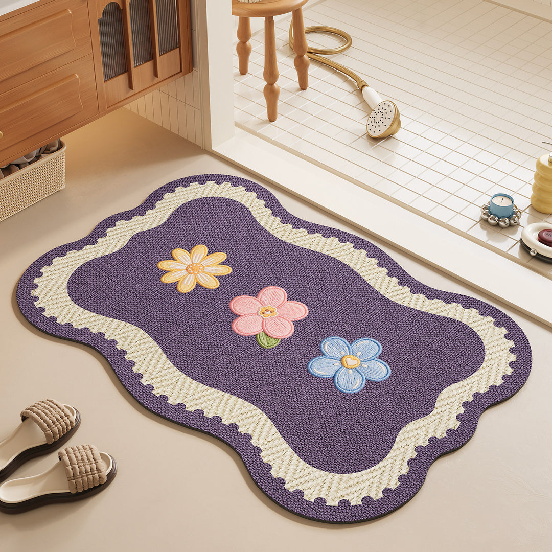 Decorative Plush Bath Mat