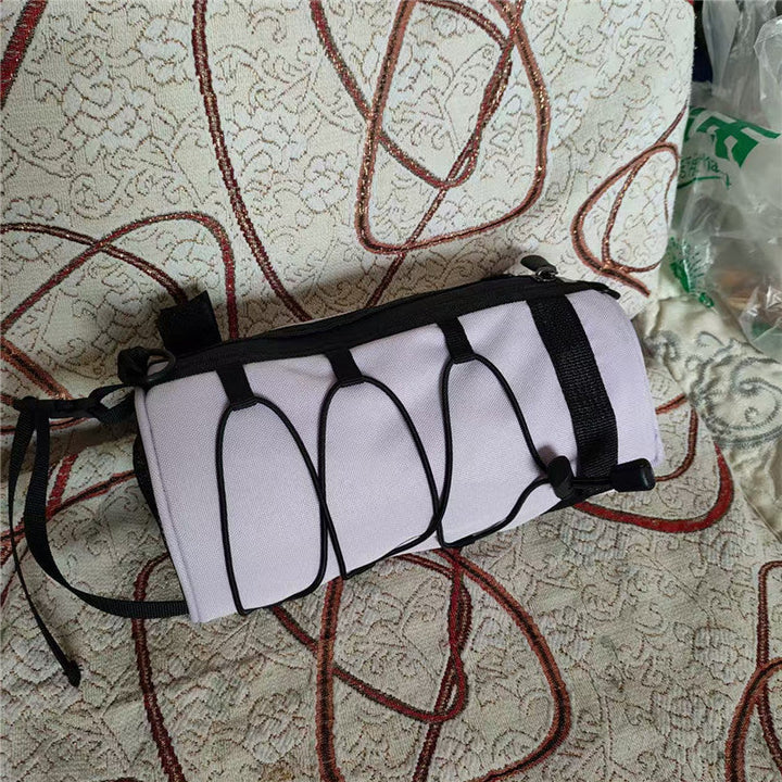 waterproof bicycle handlebar phone bag with touchscreen pocket and zippered cargo Stornfield