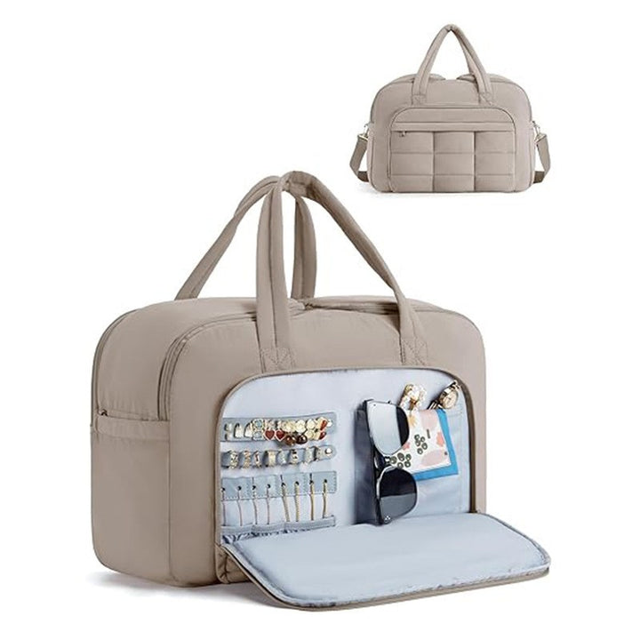 Cosmetic transport bag with multiple storage compartments Stornfield