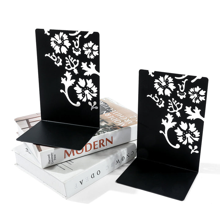 Decorative Flower-Inspired Bookends