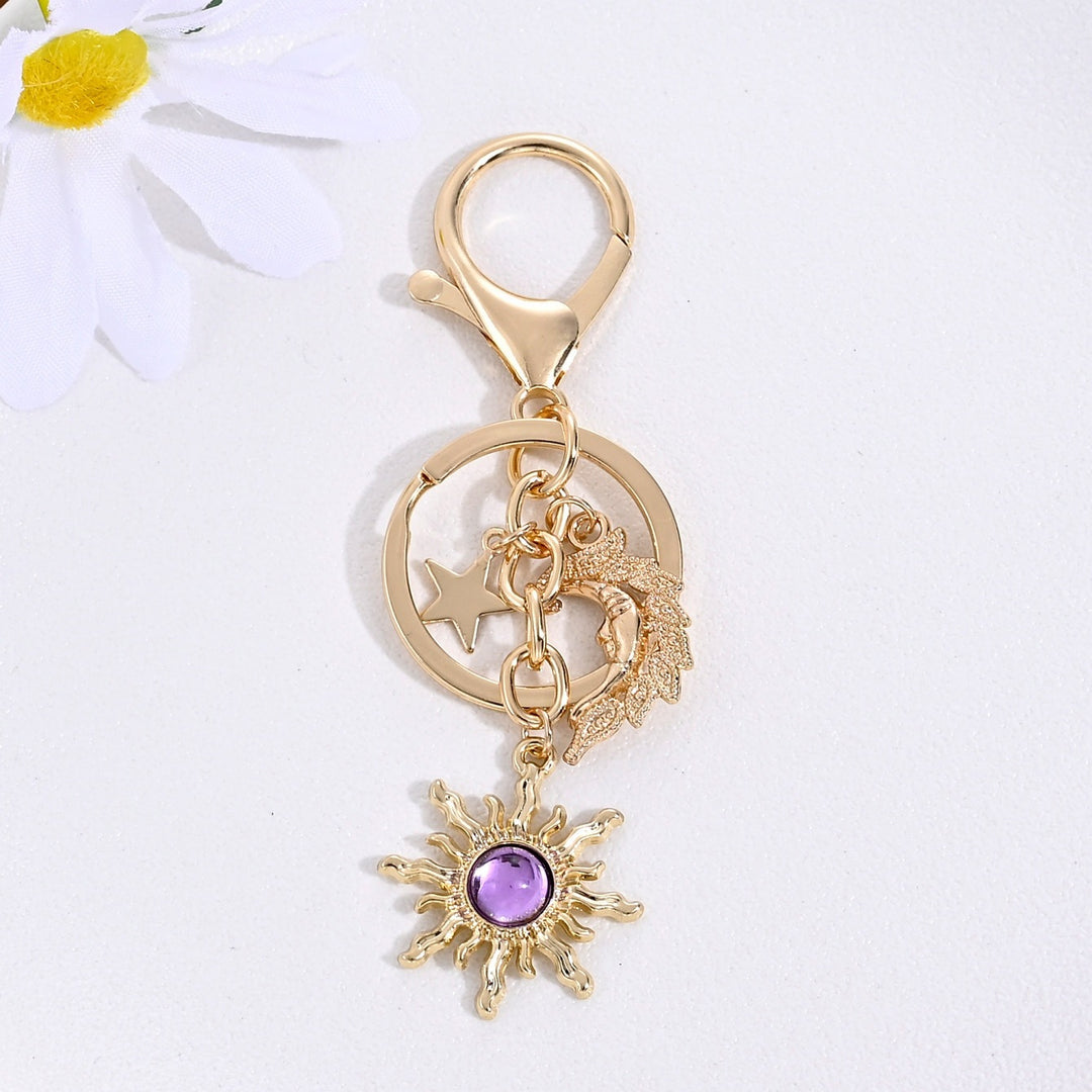 Keychain with Sparkling Sun Motif Stornfield