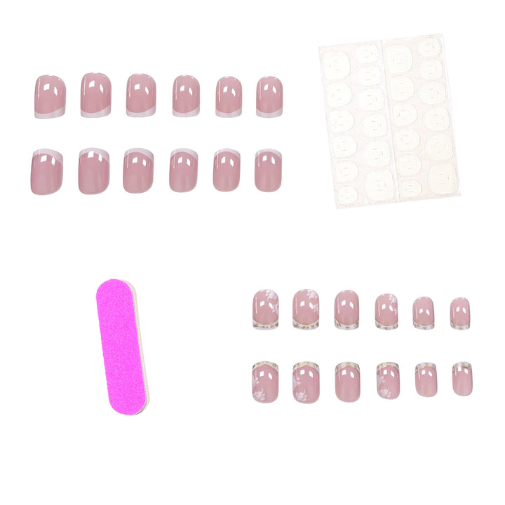 Elegant Floral Acrylic Nail Enhancements Stornfield 1789915777