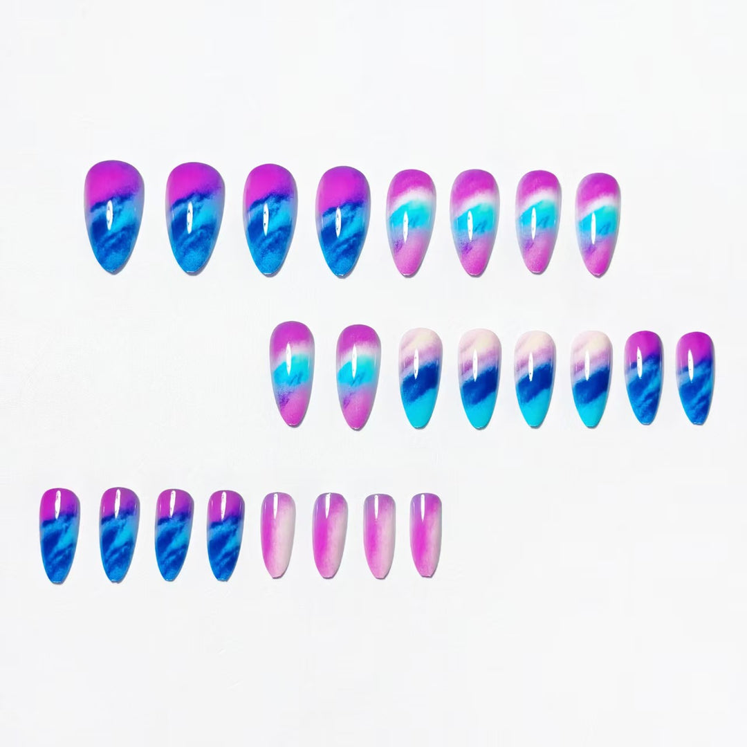 Creative Artificial Nails in Modern Ombre Design Stornfield