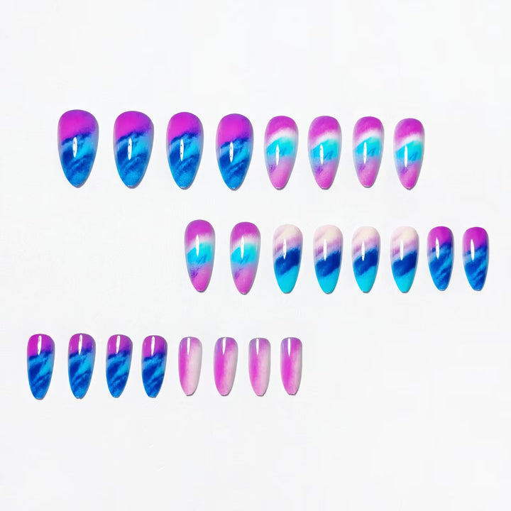 Creative Artificial Nails in Modern Ombre Design Stornfield