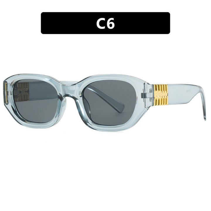 Women's fashionable sunglasses with unique, geometric design and elegant accents Stornfield