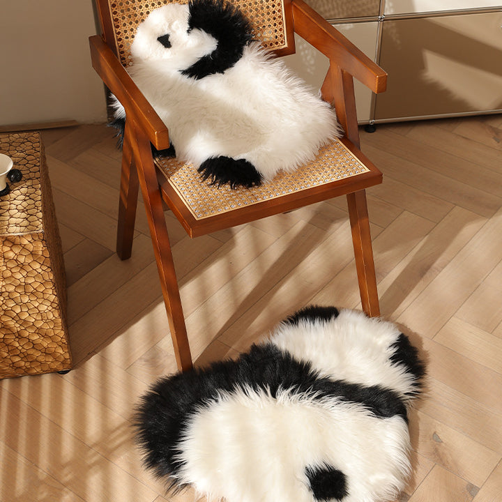 Plush cuddly pillow in sheep shape with dense artificial fur and soft polyester filling Stornfield
