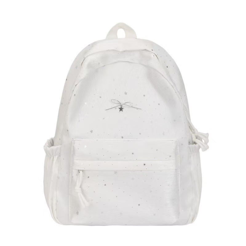 Backpack with Glittering Star Motif and Versatile Storage Options Stornfield