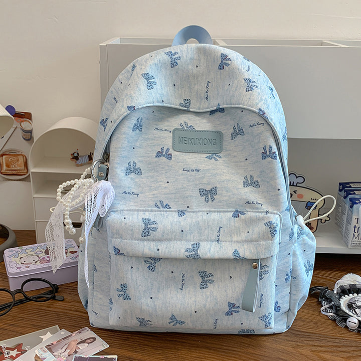 Stylish Butterfly Print Backpack Stornfield
