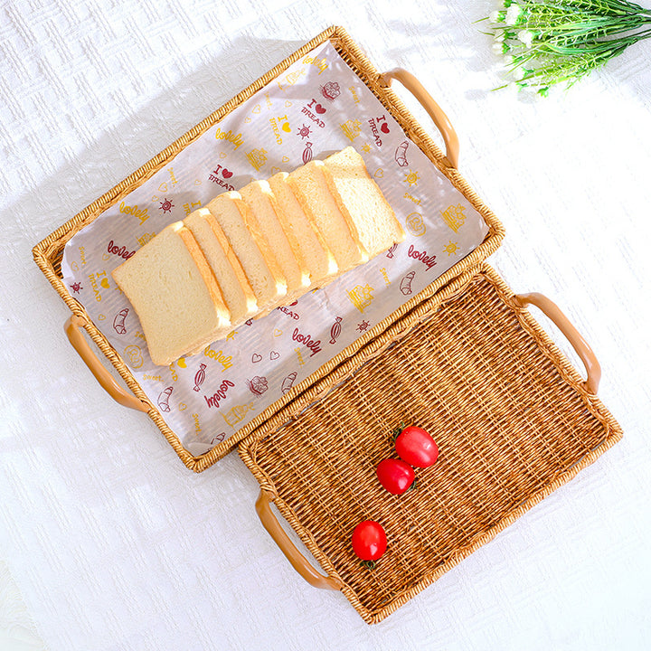 Woven Rectangular Serving Tray Stornfield
