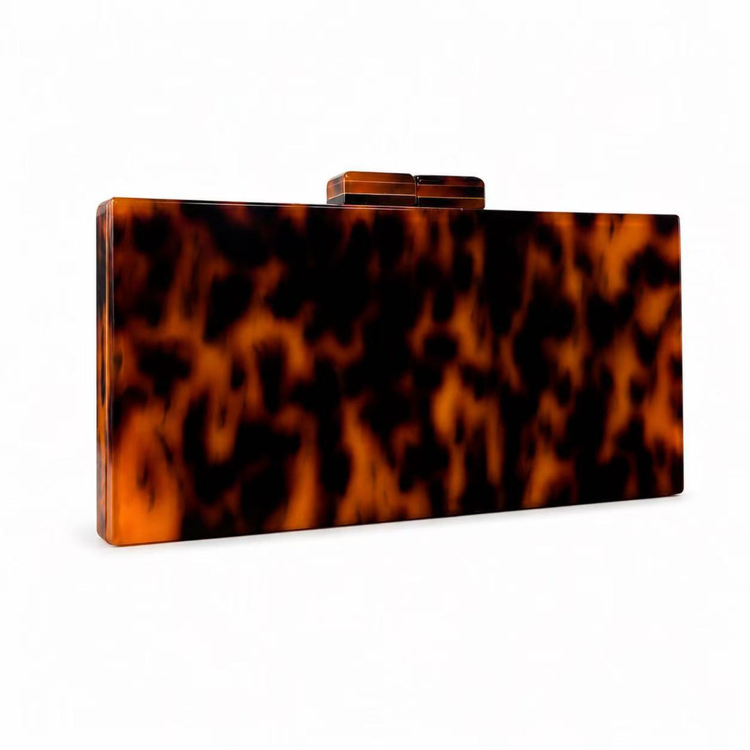 Elegant Tortoiseshell Evening Clutch