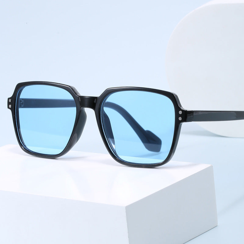 Women's fashionable square sunglasses with yellow lenses Stornfield