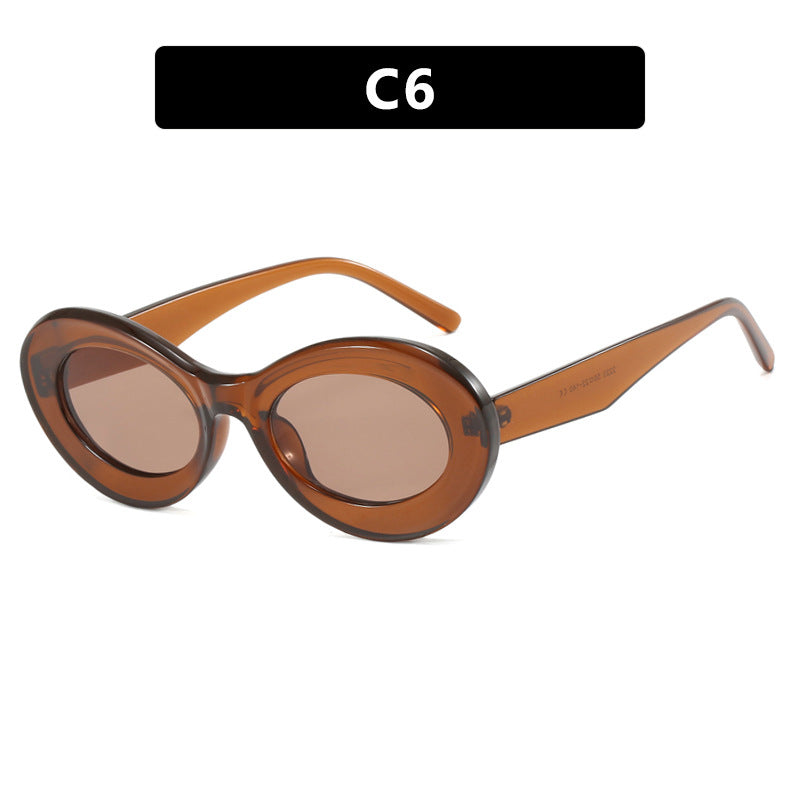 Women's oval sunglasses with modern lenses Stornfield