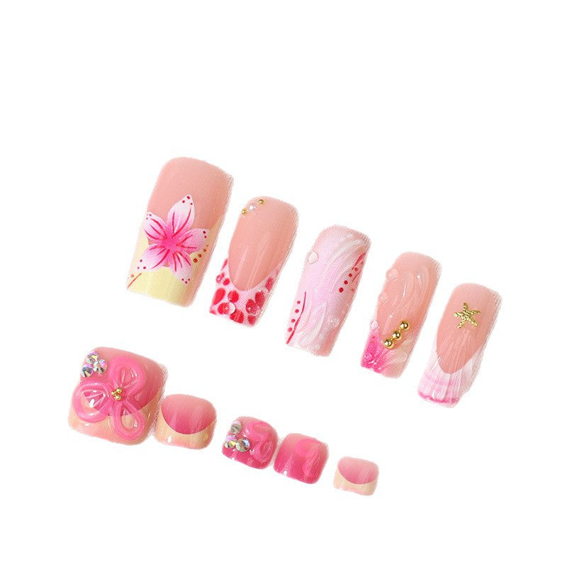 Elegant French Style Press-On Nail Tips Stornfield