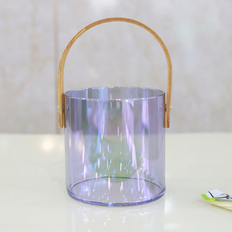 Women decorative storage bowl with ergonomic wooden handle Stornfield