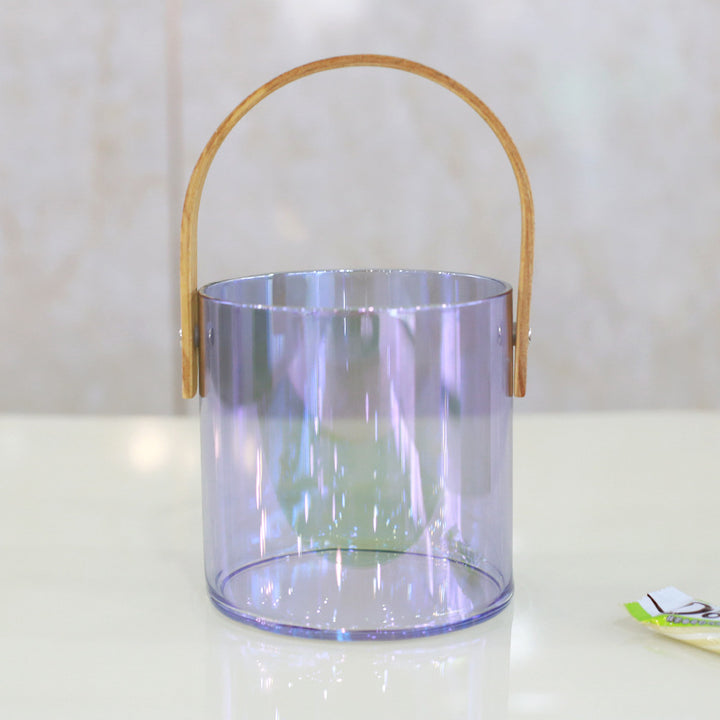 Women decorative storage bowl with ergonomic wooden handle Stornfield