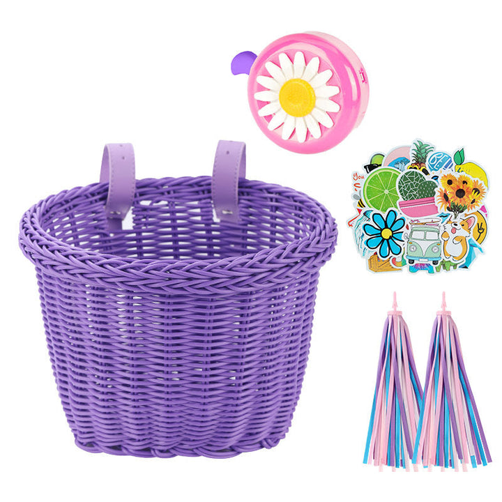 Decorative Woven Bicycle Storage Basket Stornfield