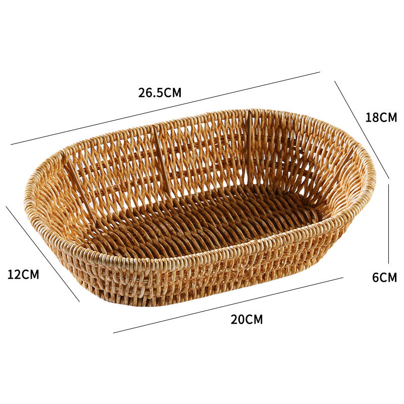 Unisex Rectangular Braided Basket with Ergonomic Design Stornfield