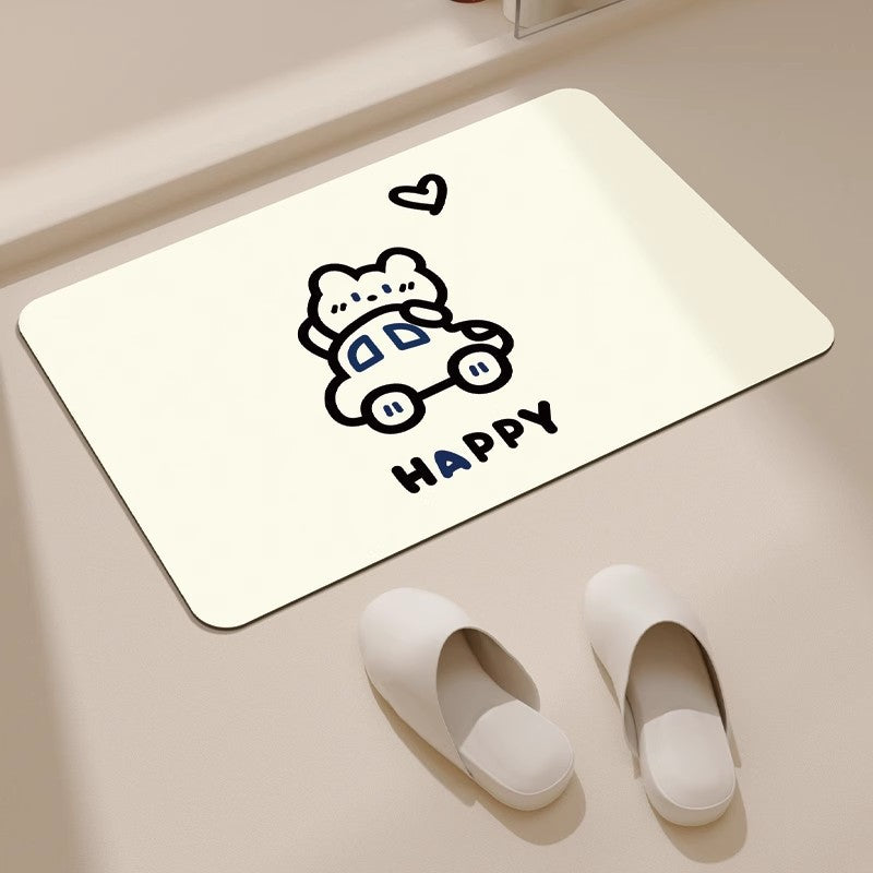 Cat-Shaped Decorative Bath Mat