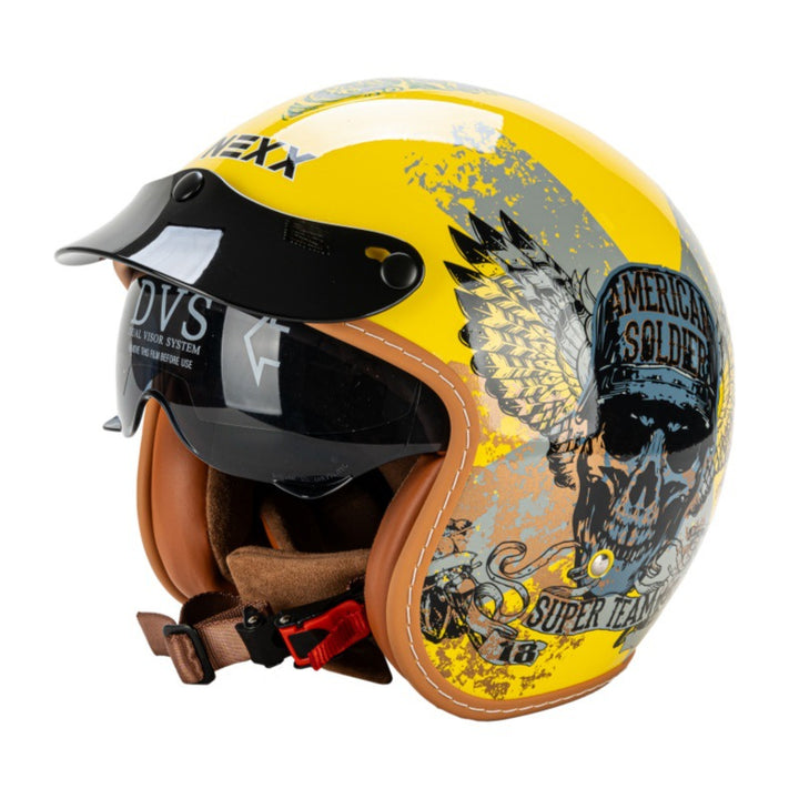 Classic Open-Face Motorcycle Helmet Stornfield