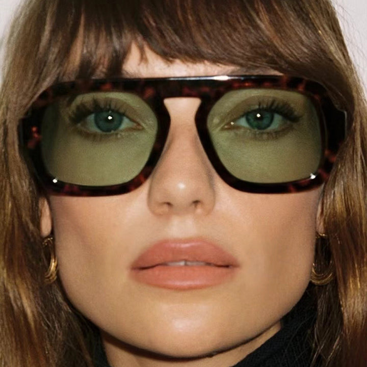 Women's modern oversized sunglasses in angular design Stornfield
