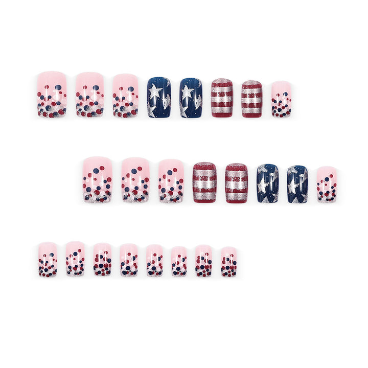 Artificial nails with patriotic motif Stornfield