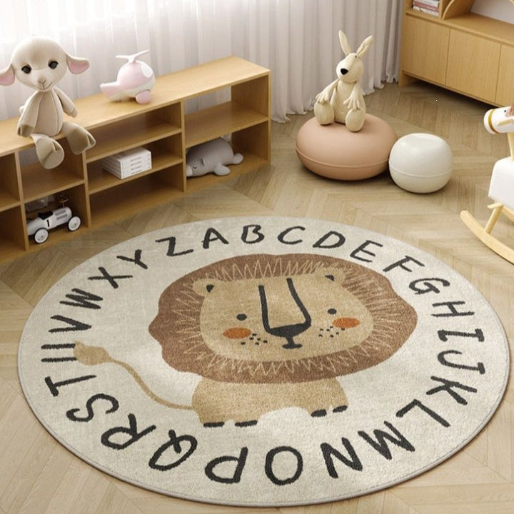 Kids Educational Character Area Rug for Home