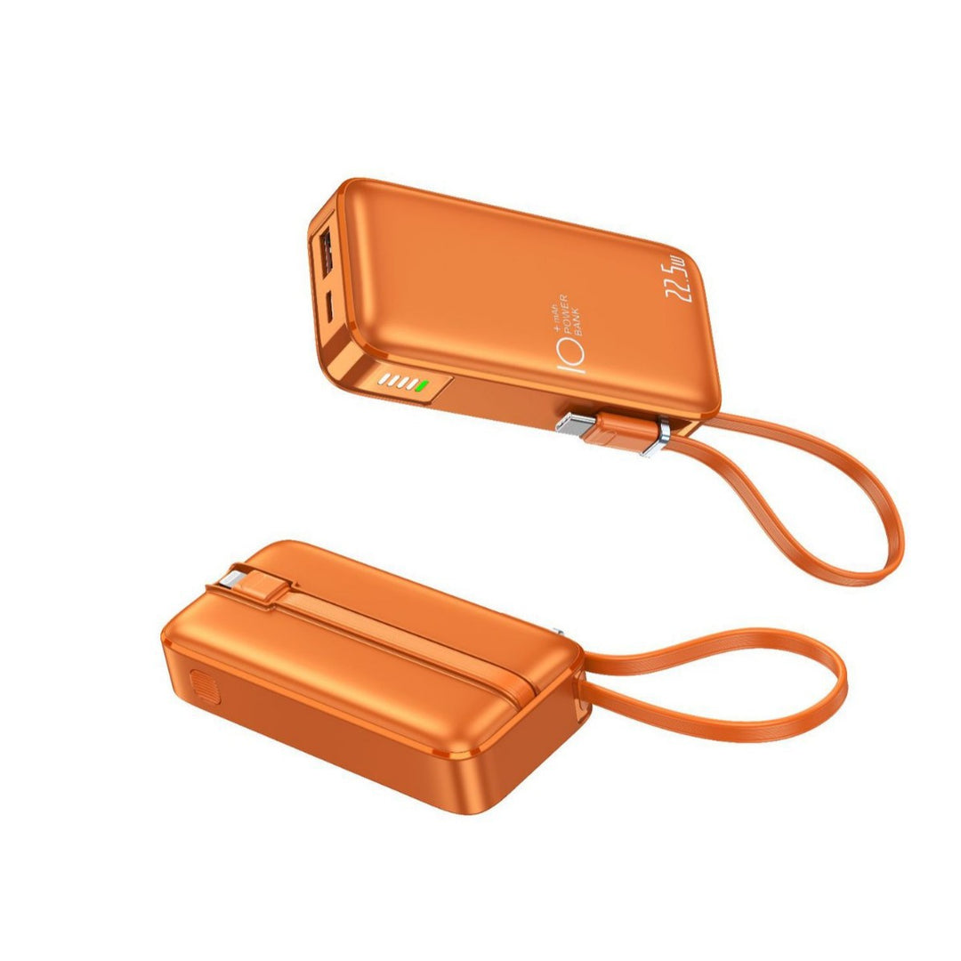 Portable power bank with fast USB-C charging function and integrated LED display Stornfield
