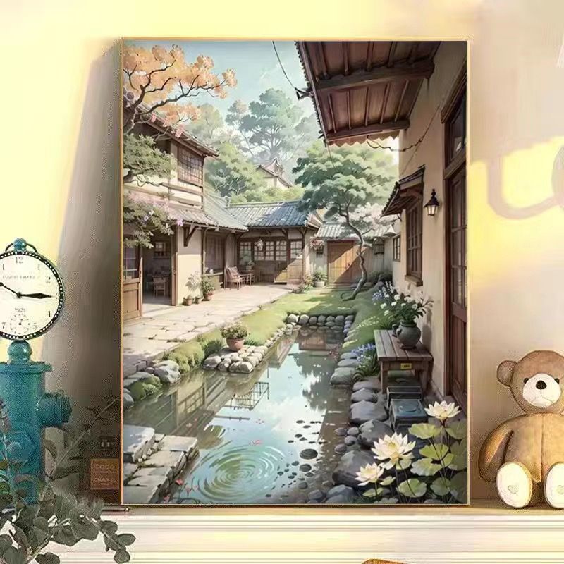 Serenity-Inspired Garden Scene Wall Art Stornfield