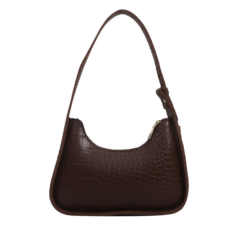 Elegant Croc-Embossed Shoulder Bag