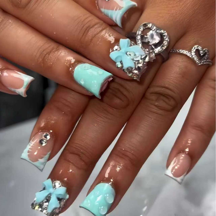 Decorative 3D Press-On Nail Extensions Stornfield